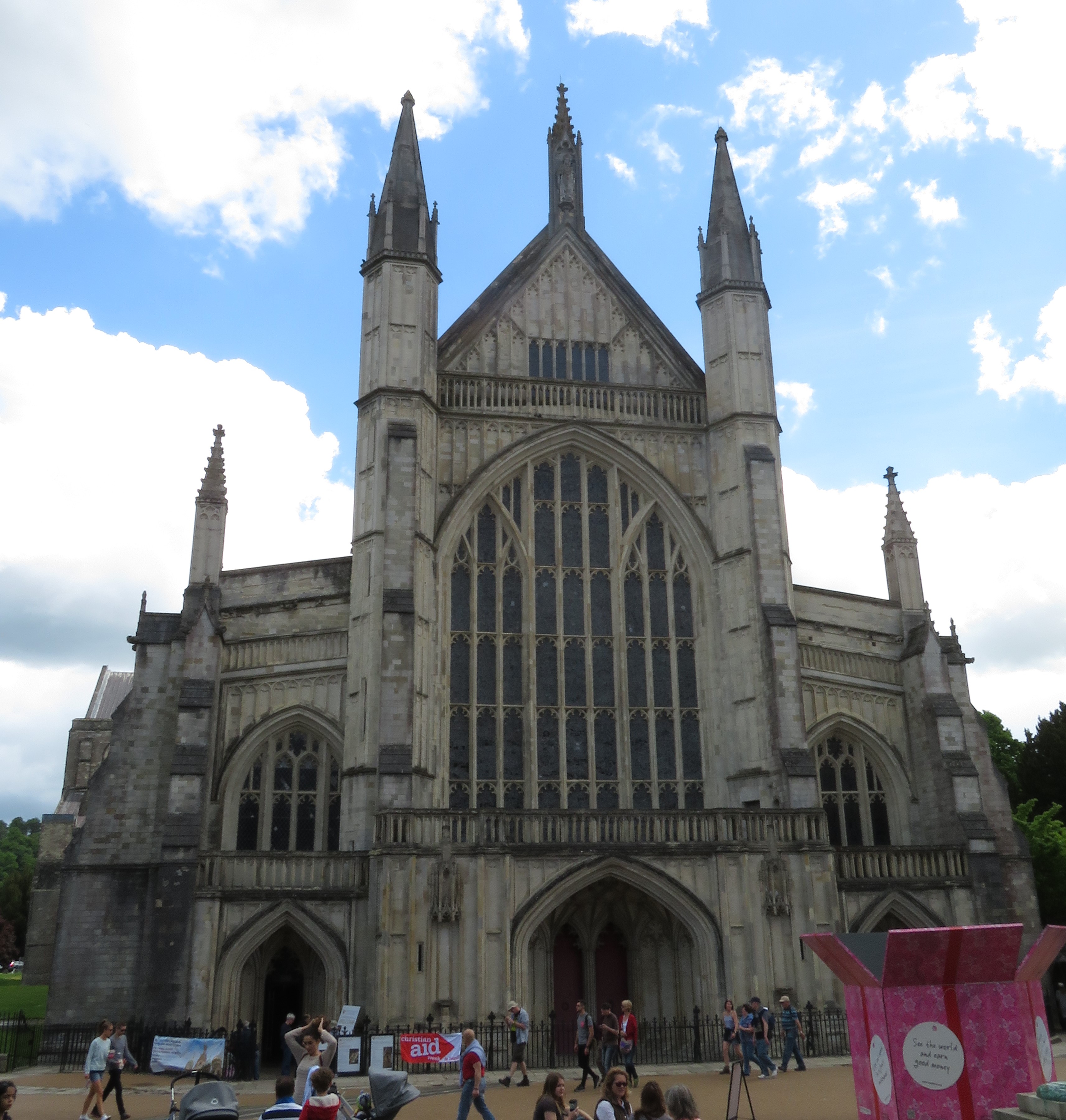 Entrance to Winchester Cathedral