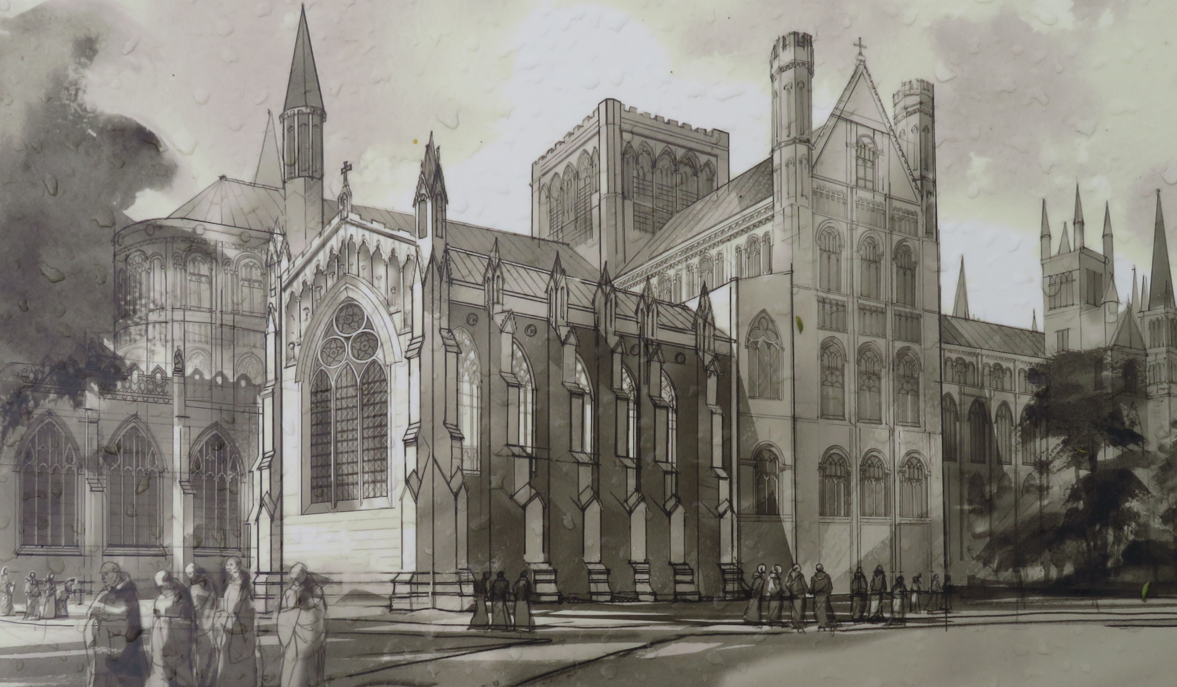 Drawing of Where Lady Chapel Was